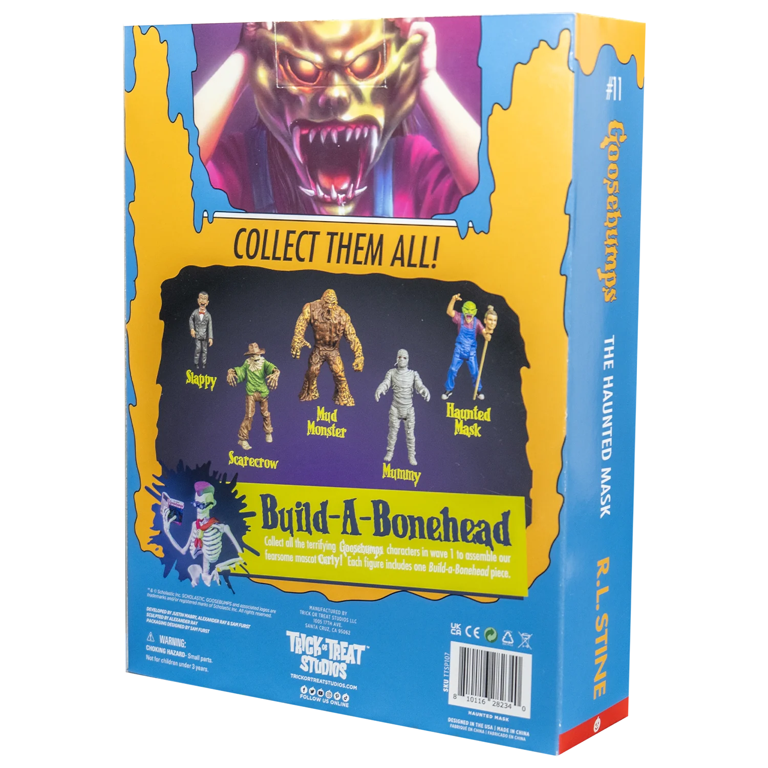 Mud Monster - Goosebumps 5-Inch Action Figure From You Can't Scare Me by Trick or Treat Studios new in box collectible packaging back