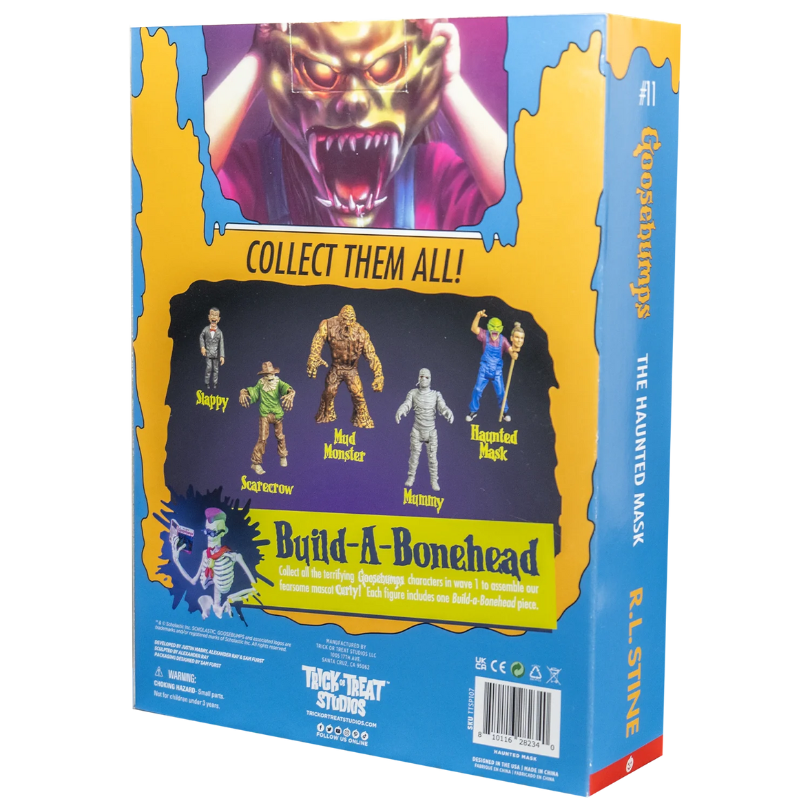 Mud Monster - Goosebumps 5-Inch Action Figure From You Can't Scare Me by Trick or Treat Studios new in box collectible packaging back