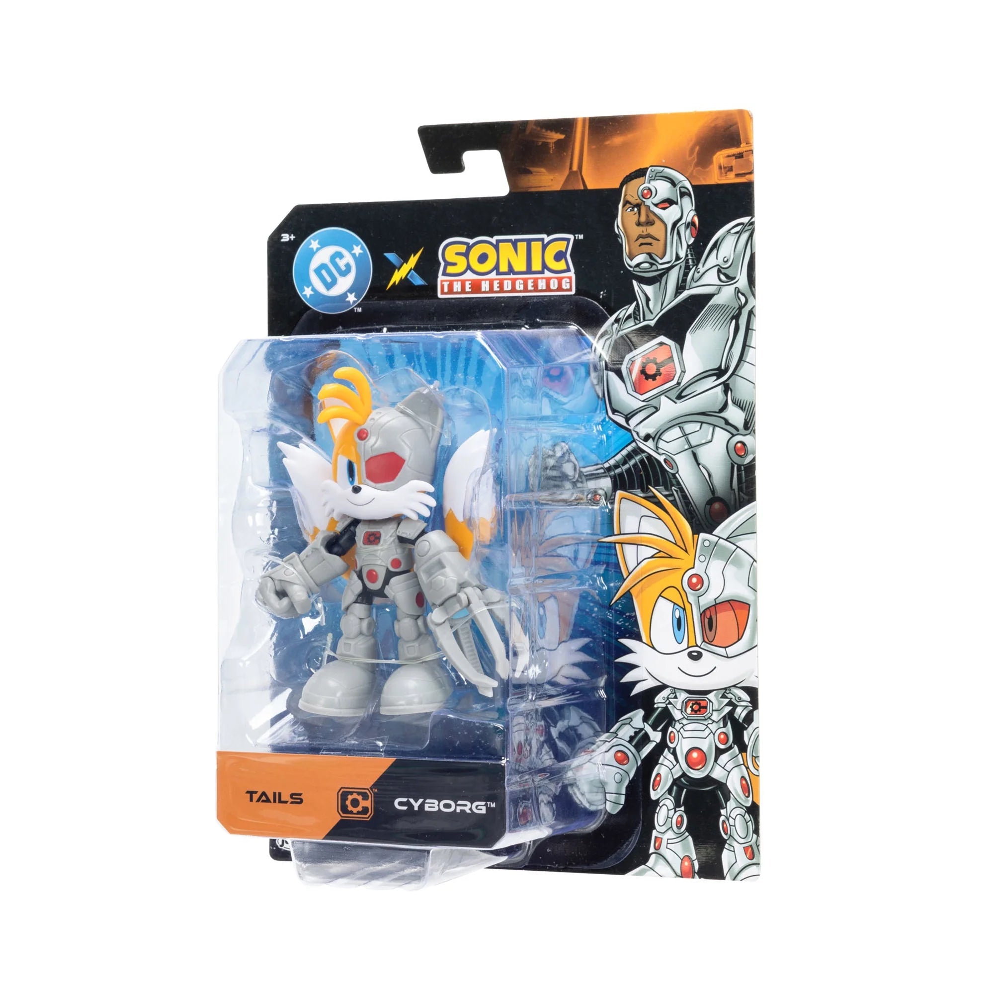 DC x Sonic the Hedgehog 5" Tails as Cyborg Action Figure by Go Figment new in box 5-inch collectible toy