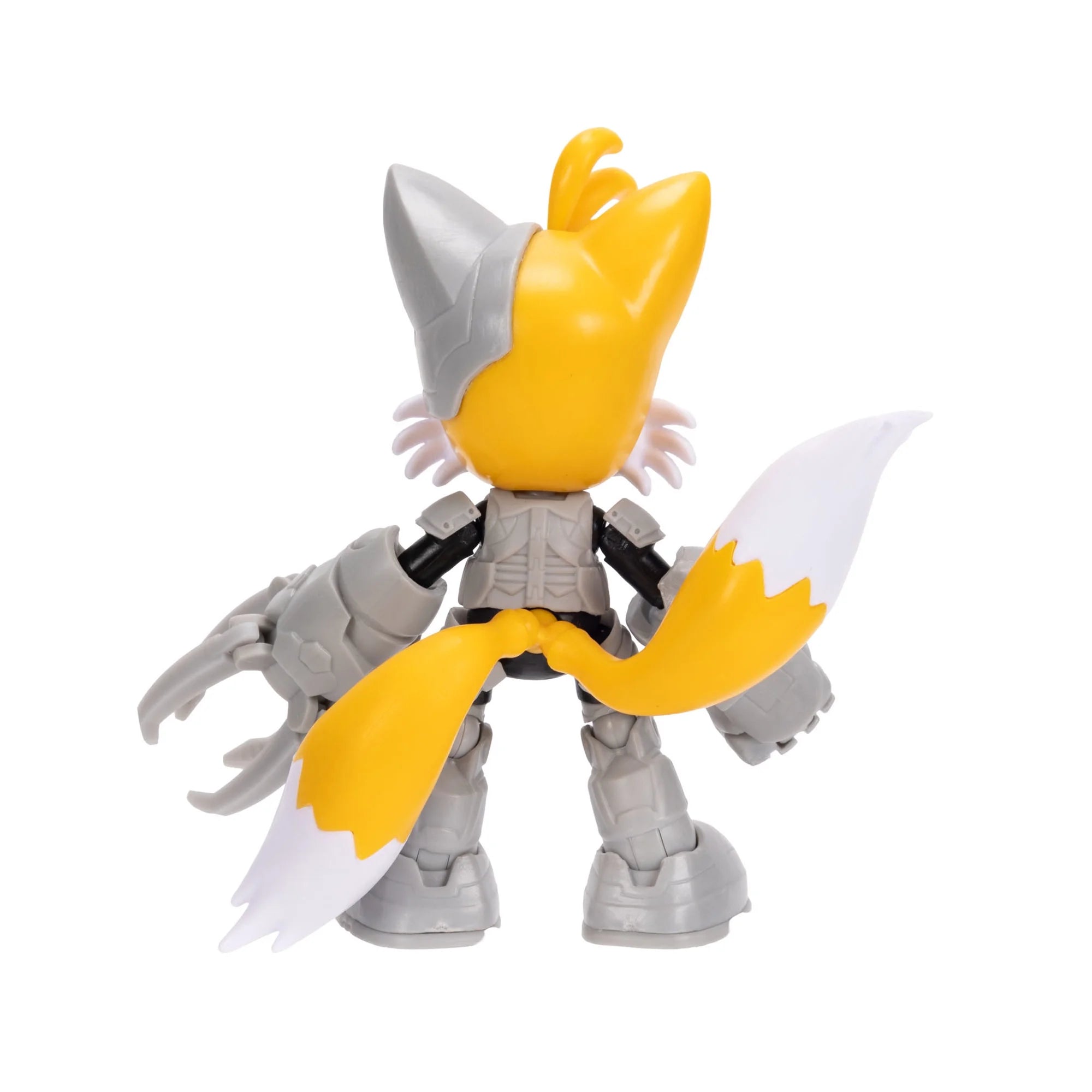 DC x Sonic the Hedgehog 5" Tails as Cyborg Action Figure new in box by Go Figment 5-inch collectible toy back view
