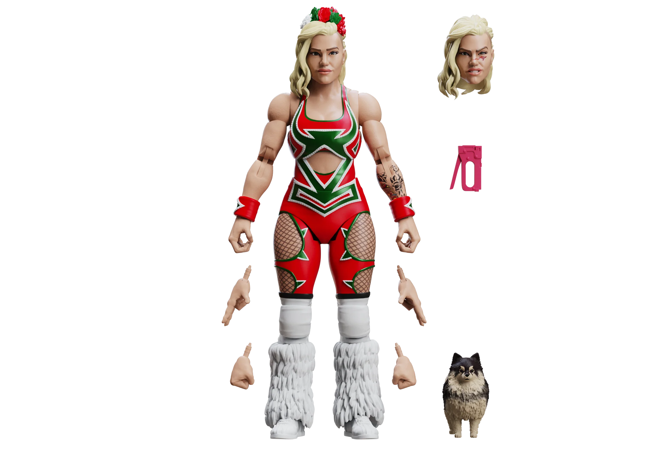 Taya Valkyrie with Prince Presley Legends of Lucha Libre Premium 1:12 Scale 6" Action Figure by Boss Fight Studio Llc new in box with accessories