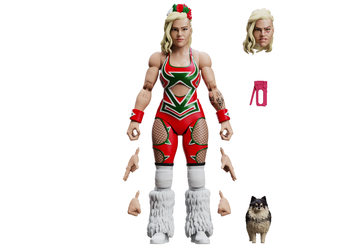 Taya Valkyrie with Prince Presley Legends of Lucha Libre Premium 1:12 Scale 6" Action Figure by Boss Fight Studio Llc new in box with accessories