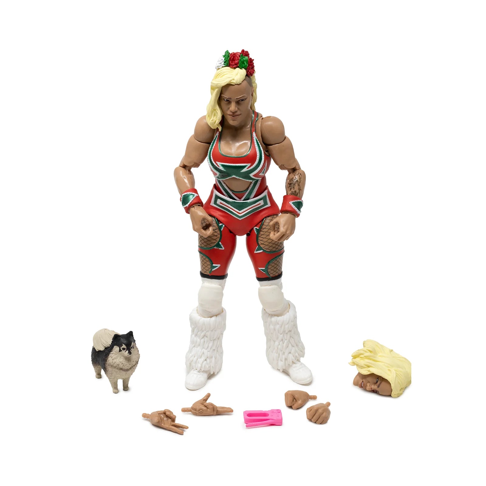 Taya Valkyrie with Prince Presley Legends of Lucha Libre Premium 1:12 Scale 6" Action Figure by Boss Fight Studio Llc new in box with accessories