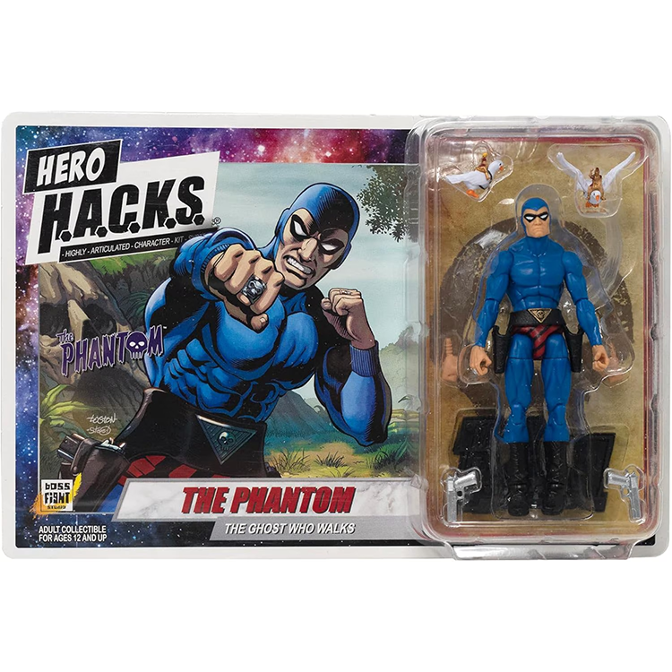 The Phantom Hero H.A.C.K.S. 21st Phantom Series Action Figure - Blue Costume Edition by Boss Fight Studio Llc in package
