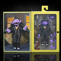 The Count - Sesame Street Ultimate NECA 7-Inch Scale Action Figure in black suit with multiple hands and accessories new in box