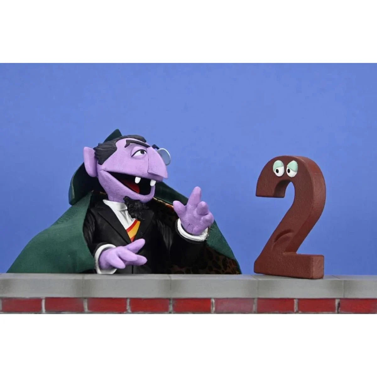 The Count - Sesame Street Ultimate NECA 7-Inch Scale Action Figure in classic cape with number 2 collectible by Neca new in box