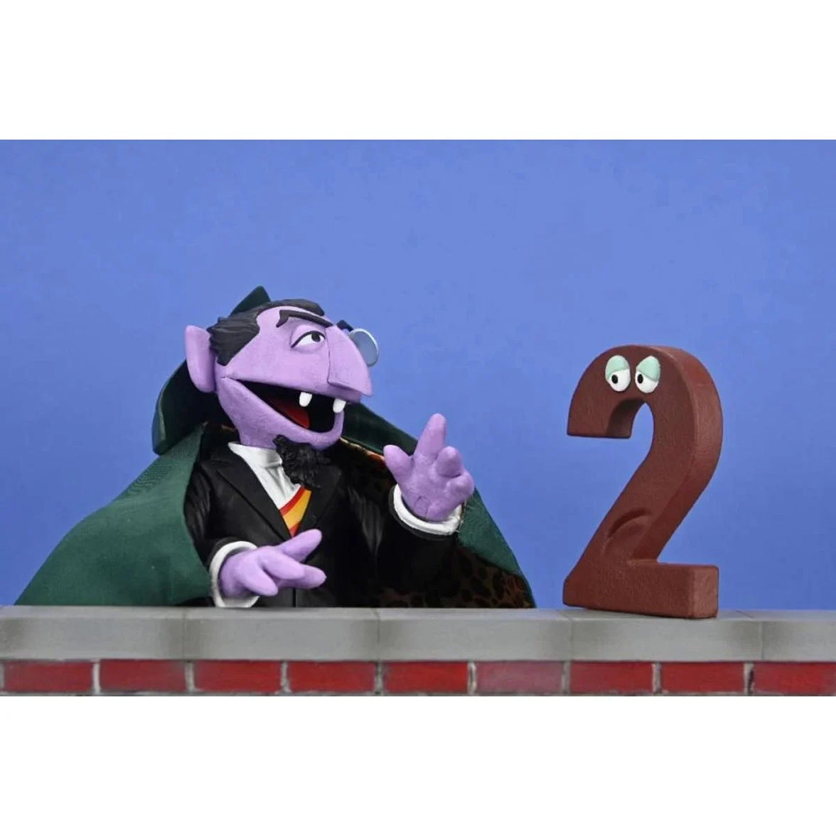 The Count - Sesame Street Ultimate NECA 7-Inch Scale Action Figure in classic cape with number 2 collectible by Neca new in box