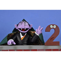 The Count - Sesame Street Ultimate NECA 7-Inch Scale Action Figure in black suit with cape and number two collectible by Neca new in box