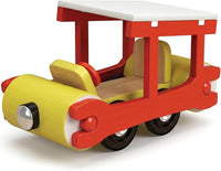 Flintstones Cave Mobile Wooden Train Engine - Classic Bedrock Adventure Toy by Master Pieces new in box collectible wood vehicle