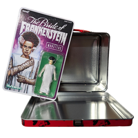 Frankenstein and Bride Universal Monsters ReAction Figure Set with Tin Tote Super7 Factory Entertainment