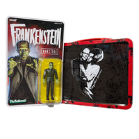 Frankenstein and Bride Universal Monsters ReAction Figure Set with Tin Tote Super7 Factory Entertainment