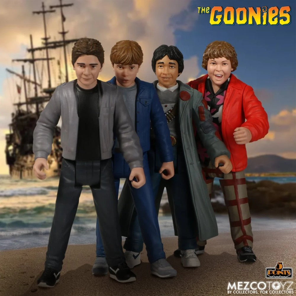 DATA (Richard "Data" Wang) from The Goonies 1:18 Scale 3.75" 5 Points Retro Action Figure by Mezco