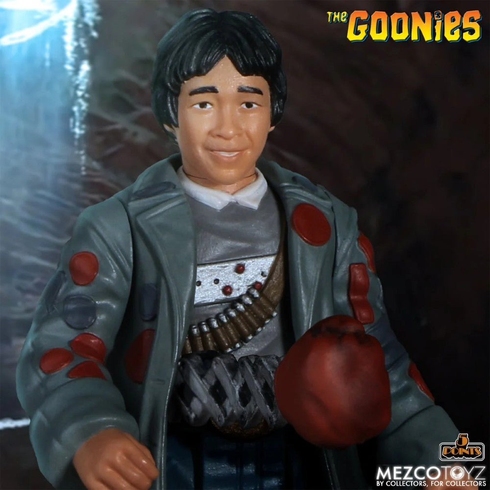 DATA (Richard "Data" Wang) from The Goonies 1:18 Scale 3.75" 5 Points Retro Action Figure by Mezco