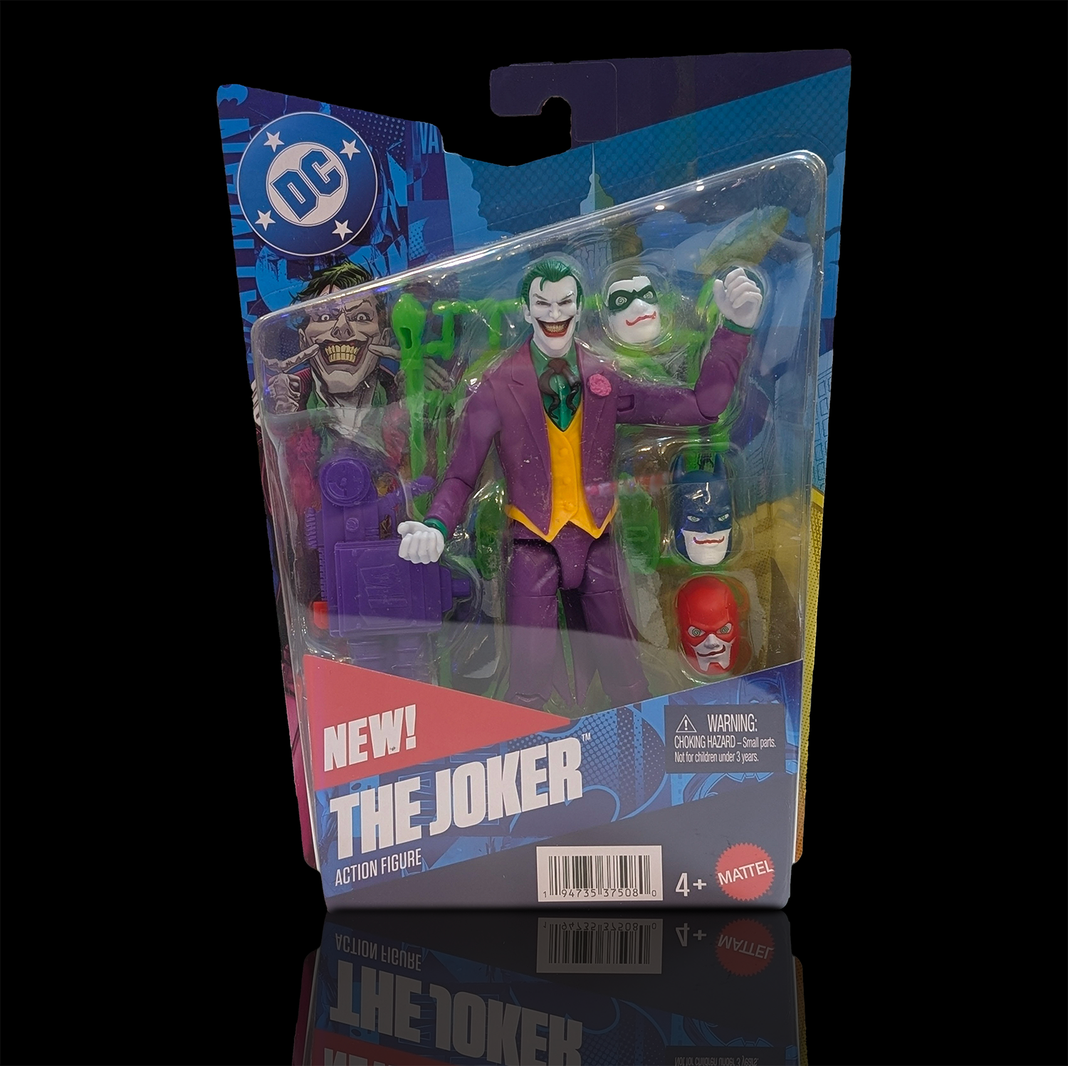 Joker DC Core Wave 1 Action Figure with Accessories Mattel new in box 6.5" scale collectible by Go Figment
