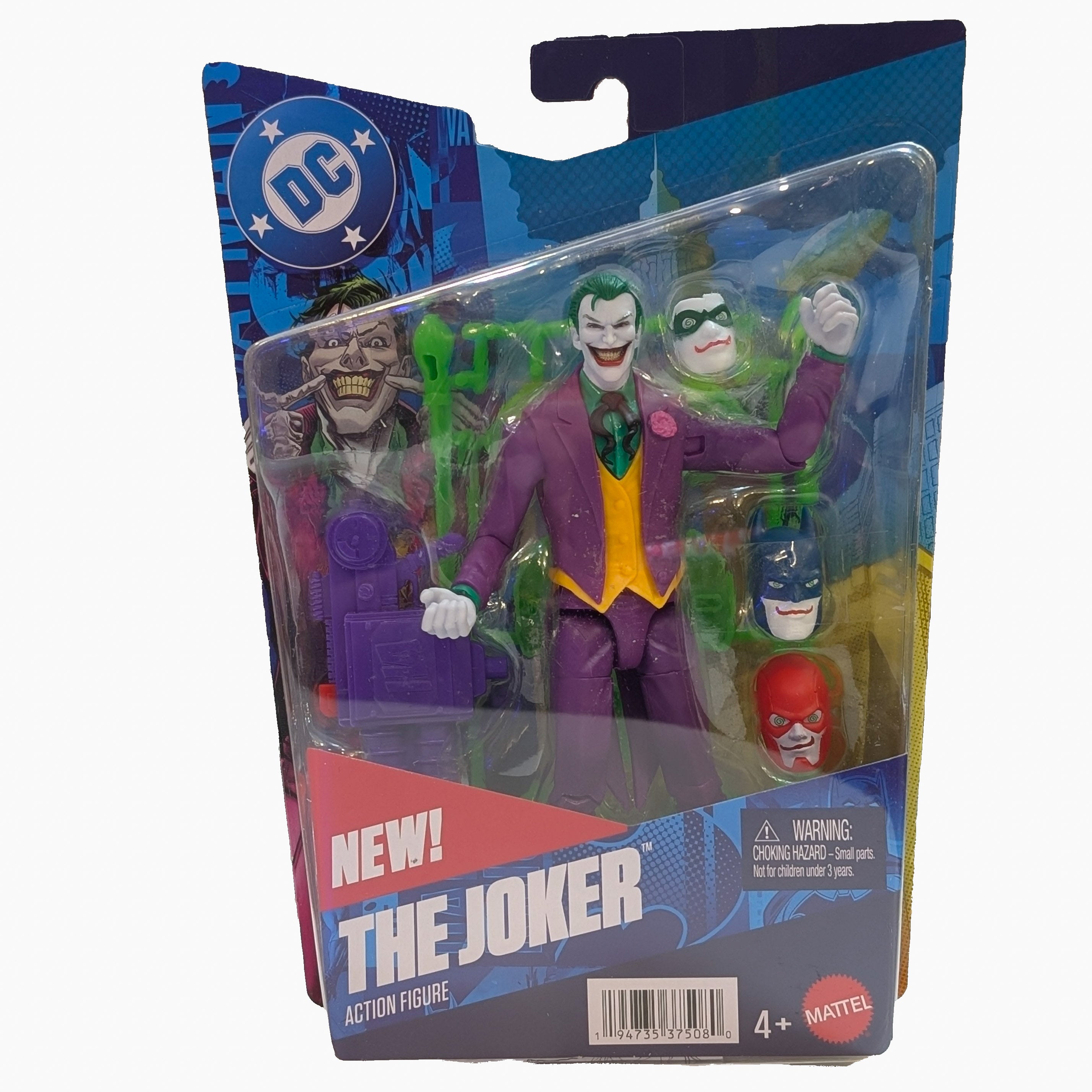 Joker DC Core Wave 1 Action Figure with Accessories Mattel 6.5" scale New In Box by Go Figment collectible