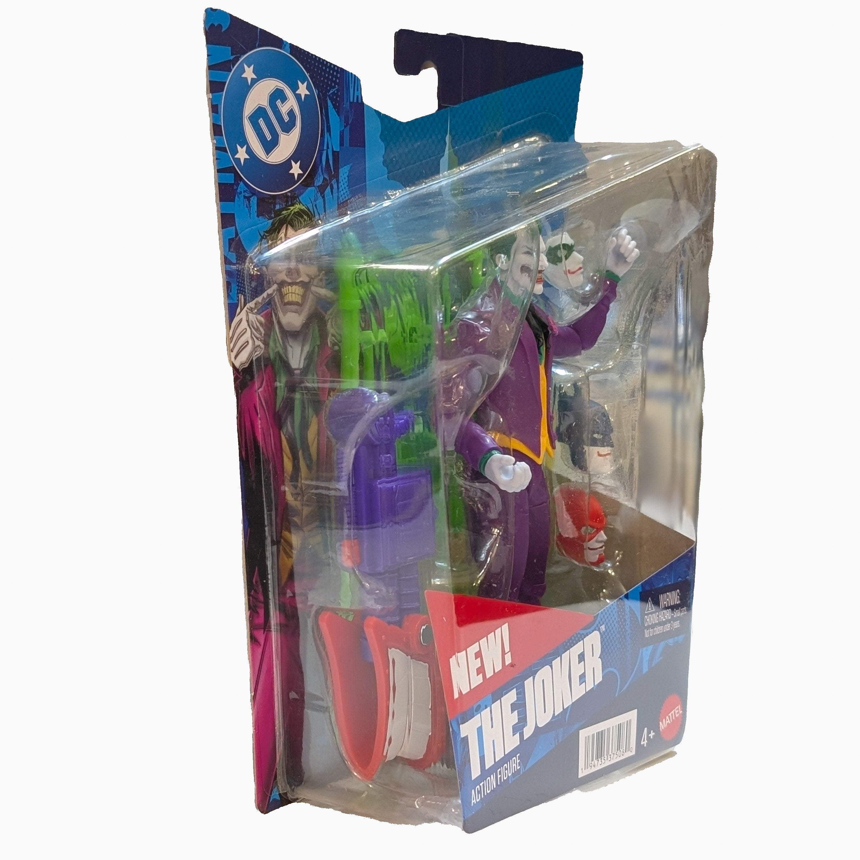 Joker DC Core Wave 1 Action Figure with Accessories Mattel by Go Figment new in box 6.5" scale collectible toy packaging
