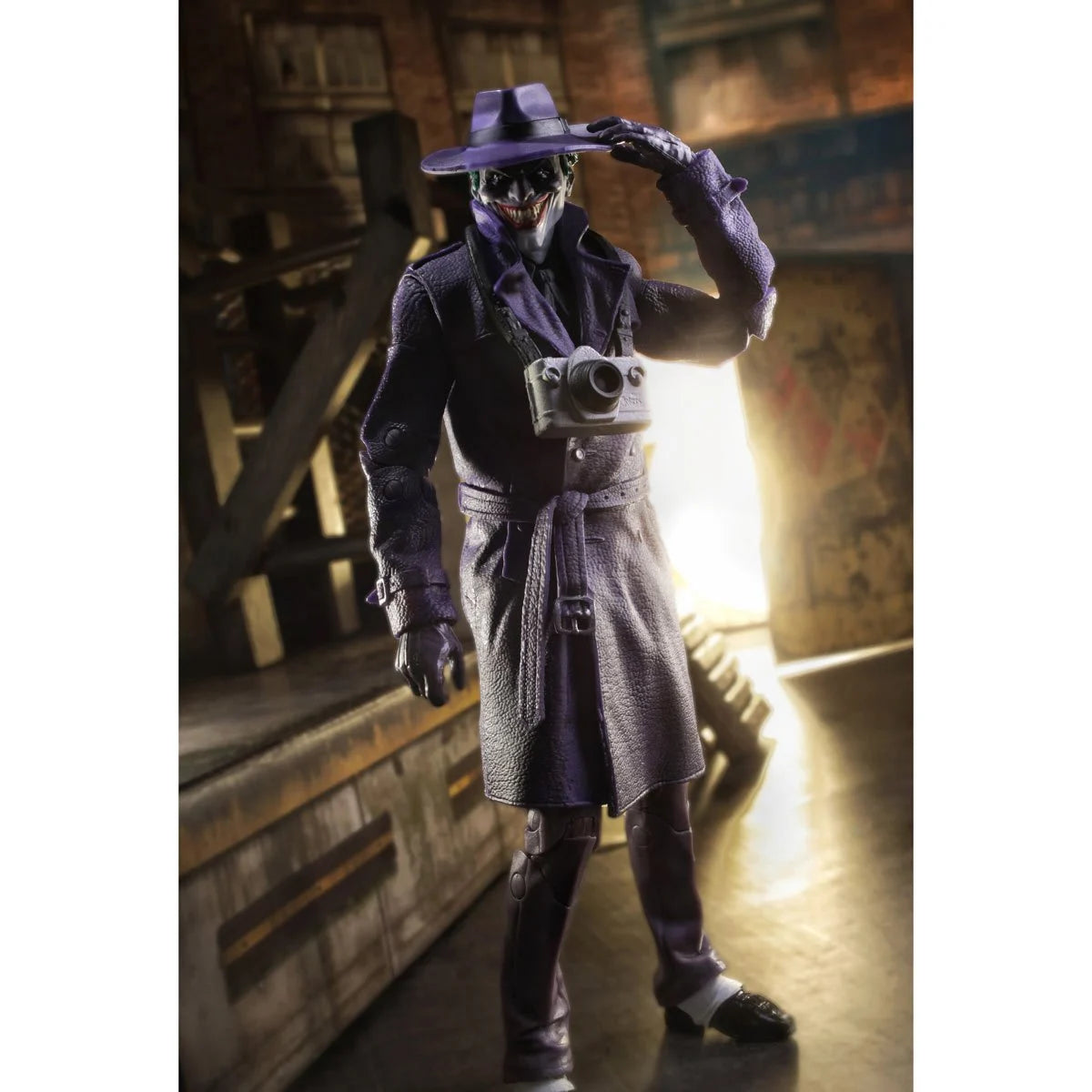 The Joker Comedian 7" McFarlane Action Figure Batman Three Jokers Killing Joke by McFarlane Toys in purple trench coat