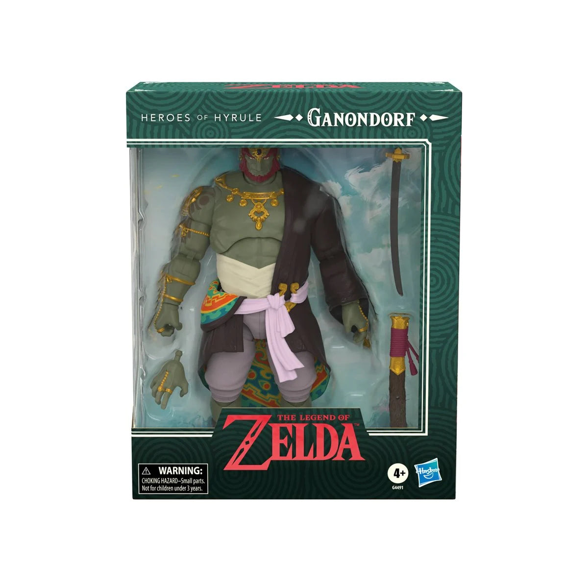 Ganondorf - The Legend of Zelda Heroes of Hyrule Tears of the Kingdom Deluxe Action Figure by Go Figment in packaging with sword accessory