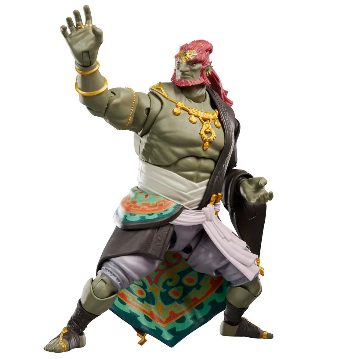 Ganondorf - The Legend of Zelda Heroes of Hyrule Tears of the Kingdom Deluxe Action Figure by Go Figment in dynamic pose with detailed costume