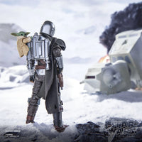 The Mandalorian & Grogu Deluxe Star Wars The Black Series 6-Inch Action Figure in snowy battle scene new in box collectible