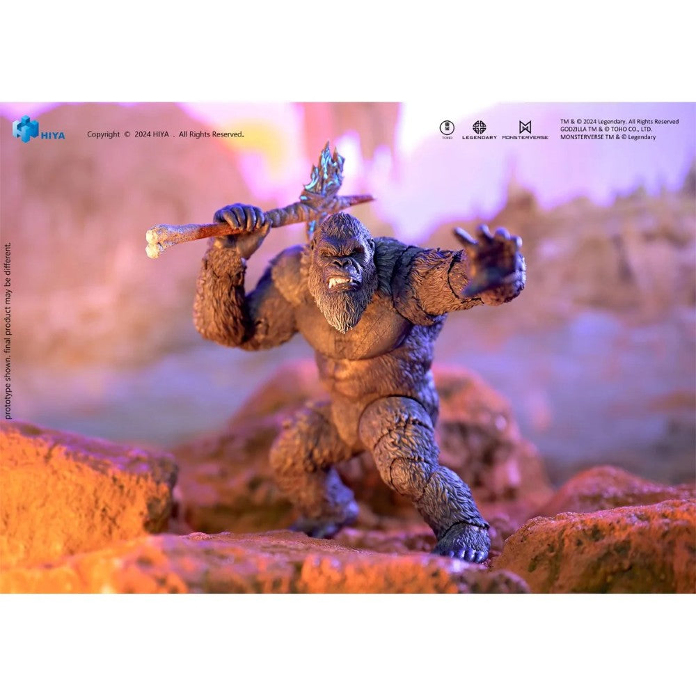 Kong Godzilla v. Kong The New Empire Hiya Toys Exquisite Basic Action Figure Scale 6-Inch Action Figure in dynamic pose by Exquisite