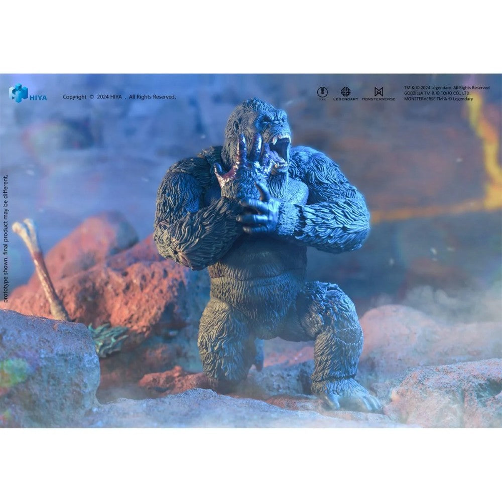 Kong Godzilla v. Kong The New Empire Hiya Toys Exquisite Basic Action Figure Scale 6-Inch Action Figure new in box by Exquisite in roaring pose