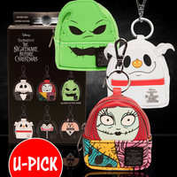 The Nightmare Before Christmas Loungefly Mini-Backpack Mystery Box Bag Charm Key Chain U-Pick by Loungefly collectible