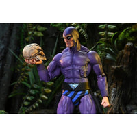 The Phantom King Features Original Superheroes NECA 7-Inch Action Figure in purple costume holding skull collectible new in box