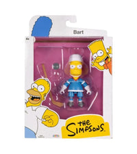 Jakks Pacific The Simpsons Bart Simpson 5-inch hockey action figure in blue uniform packaging