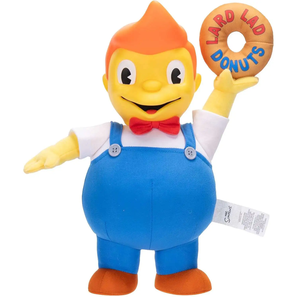 Lard Lad The Simpsons Treehouse of Horror 16 Inch Roto Plush Figure Jakks Pacific holding a donut