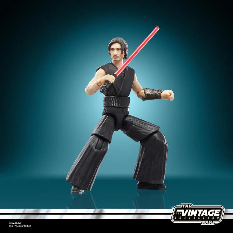 Star Wars Vintage Collection The Stranger (Qimir) Action Figure (VC382) by Kenner holding red lightsaber in battle pose