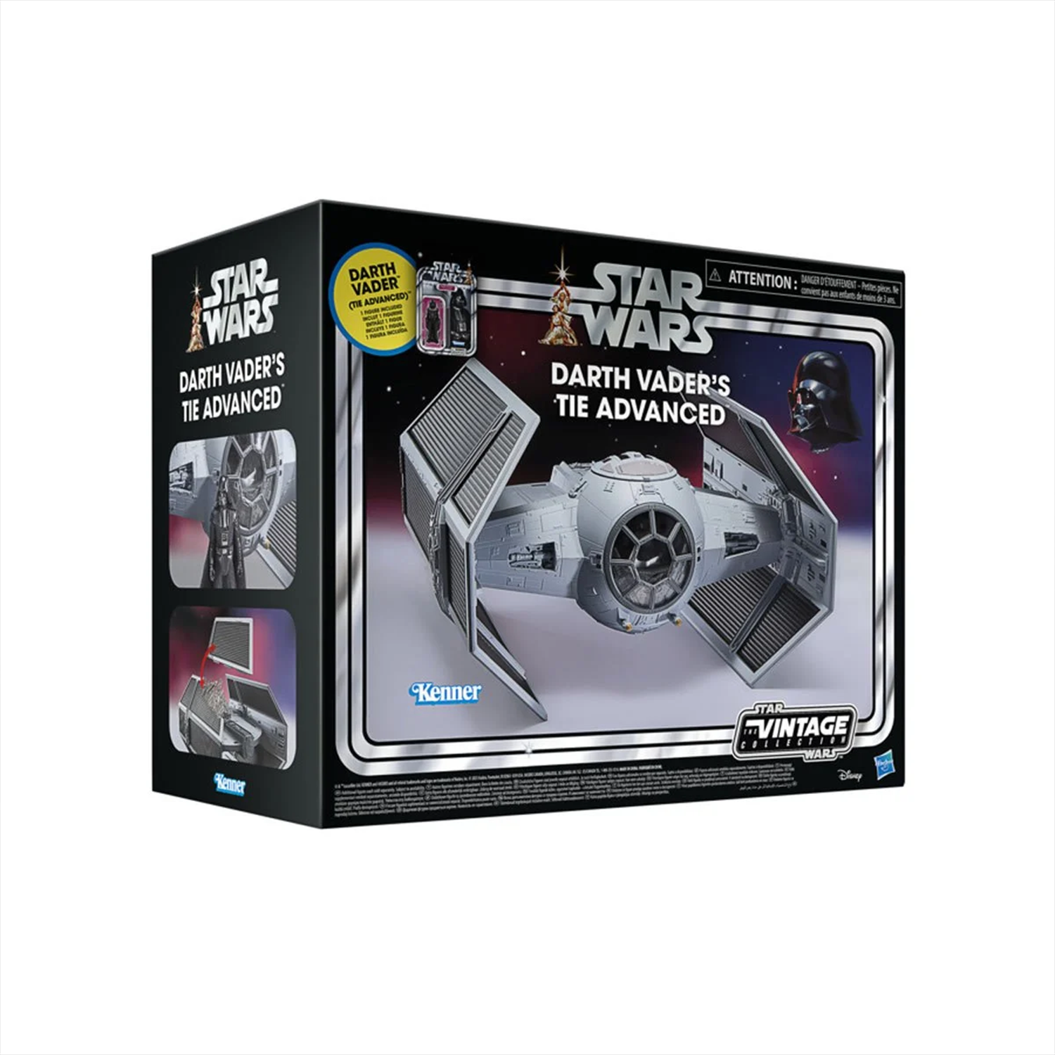 Darth Vader's TIE Advanced Vehicle Star Wars Vintage Collection VC with Figure by Kenner in original packaging