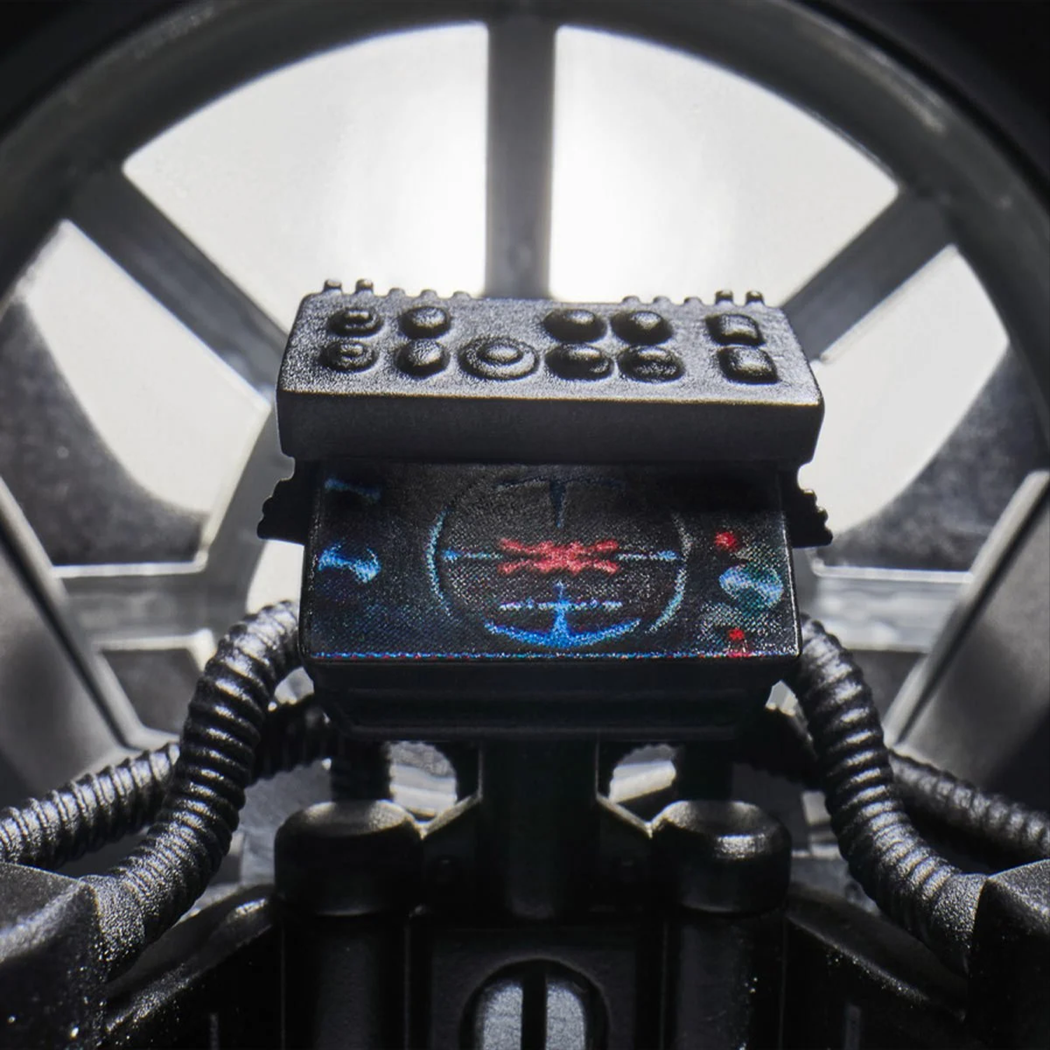 Darth Vader's TIE Advanced Vehicle Star Wars Vintage Collection VC with Figure by Kenner detailed cockpit control panel close-up view