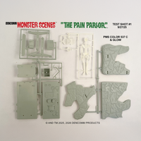 DENCOMM Monster Scenes The Pain Parlor Limited Edition Model Kit - 55th Anniversary unassembled parts by Monster Scenes