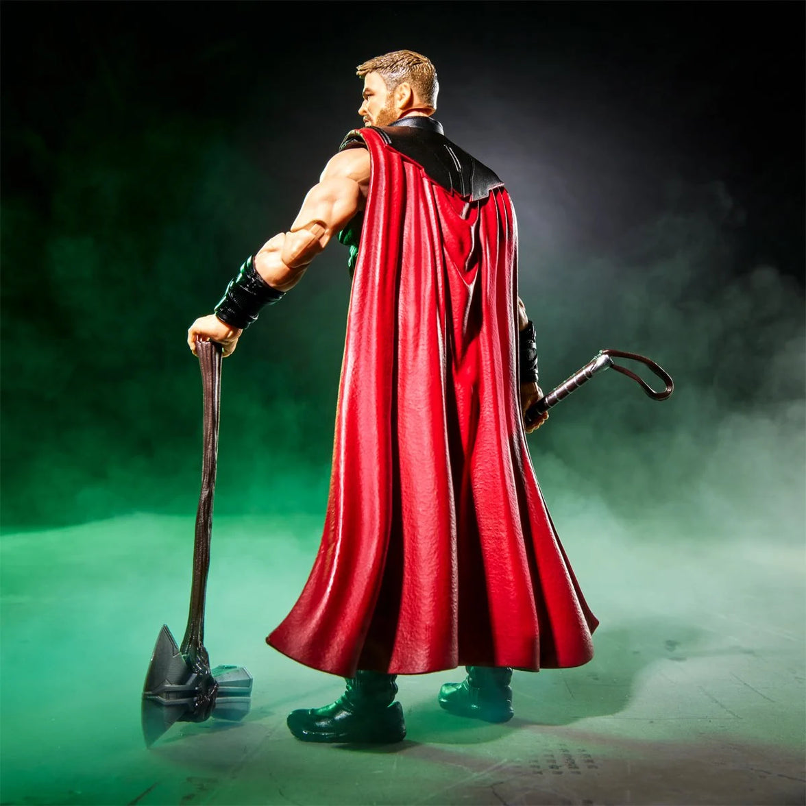 Thor Marvel Legends Series Action Figure by Hasbro with Mjolnir and Stormbreaker 6-Inch with red cape and hammer