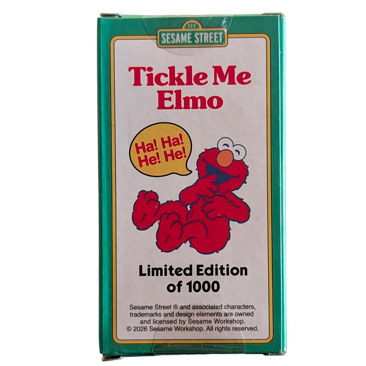 Elmo 3 3/4-Inch Action Figure - Sesame Street Tickle Me Elmo ReAction Figure by Super7 in packaging