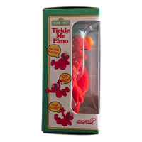 Elmo 3 3/4-Inch Action Figure - Sesame Street Tickle Me Elmo ReAction Figure by Super7 in packaging