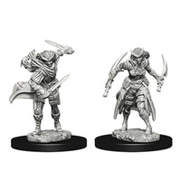 Tiefling FeMale Rogue - D&D Nolzur's Marvelous 1.5 inch Mini-Figure 2-Pack WizKids featuring two rogue miniatures