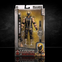 Tinieblas Jr Legends of Lucha Libre Premium 1:12 Scale 6" Action Figure by Boss Fight Studio Llc new in box with black and gold costume and championship belt