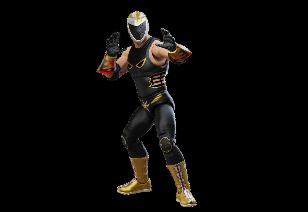 Tinieblas Jr Legends of Lucha Libre Premium 1:12 Scale 6" Action Figure by Boss Fight Studio Llc new in box black and gold attire