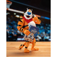 Frosted Flakes Tony the Tiger 6-Inch Action Figure – It’s GRRREAT! by Jada Toys new in box holding cereal box with thumbs up