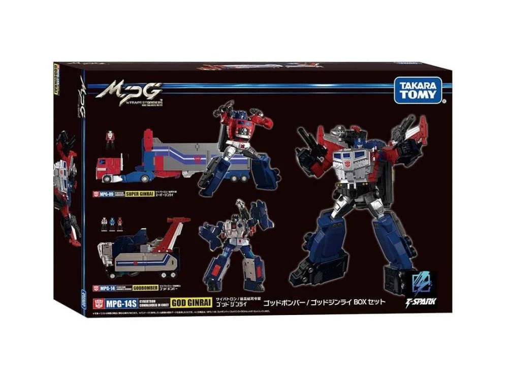 Hasbro Collectibles - Transformers - Takara Tomy - MPG-14 Godbomber Converting Action Figure in box with robot and vehicle forms