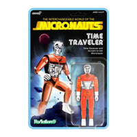 Time Traveler Micronauts Translucent ORANGE Super7 ReAction+ Action Figure new in box with sci-fi card backing collectible