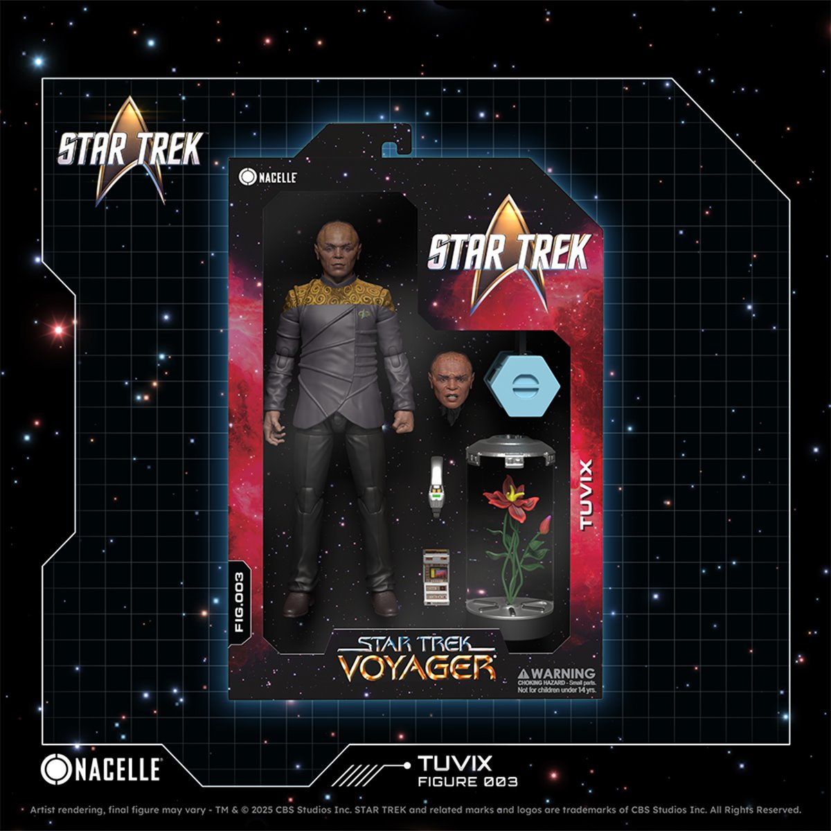 Image of Tuvix 7" Star Trek: Voyager Nacelle Premium Action Figure Collectible