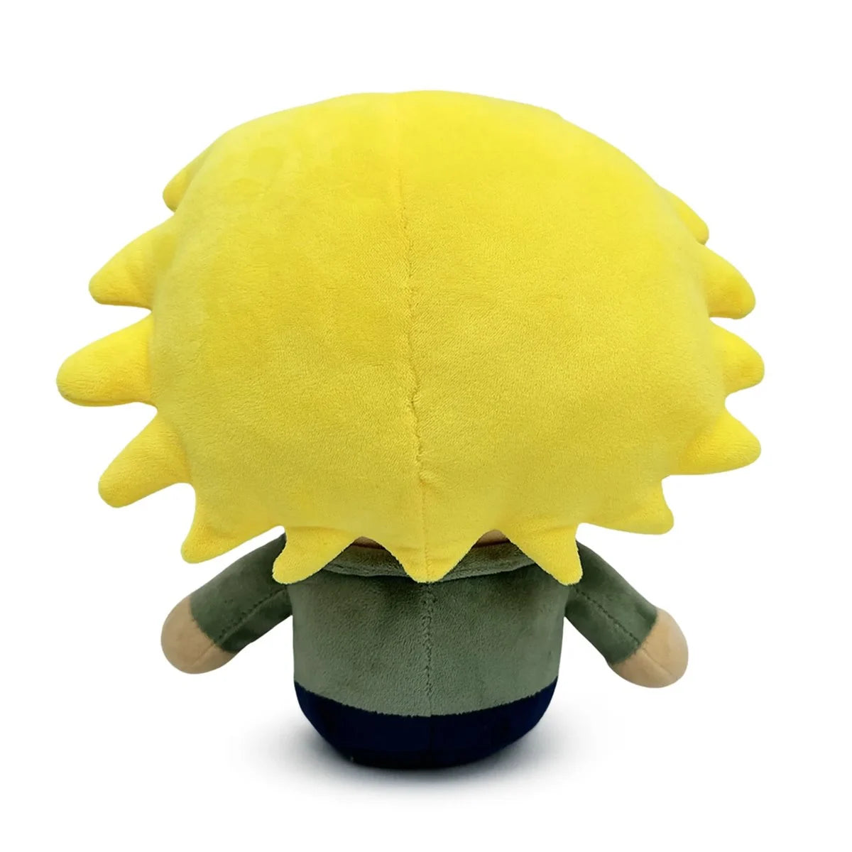South Park Tweek Tweak 9-Inch Plush by Youtooz showing character’s yellow hair and green outfit from behind