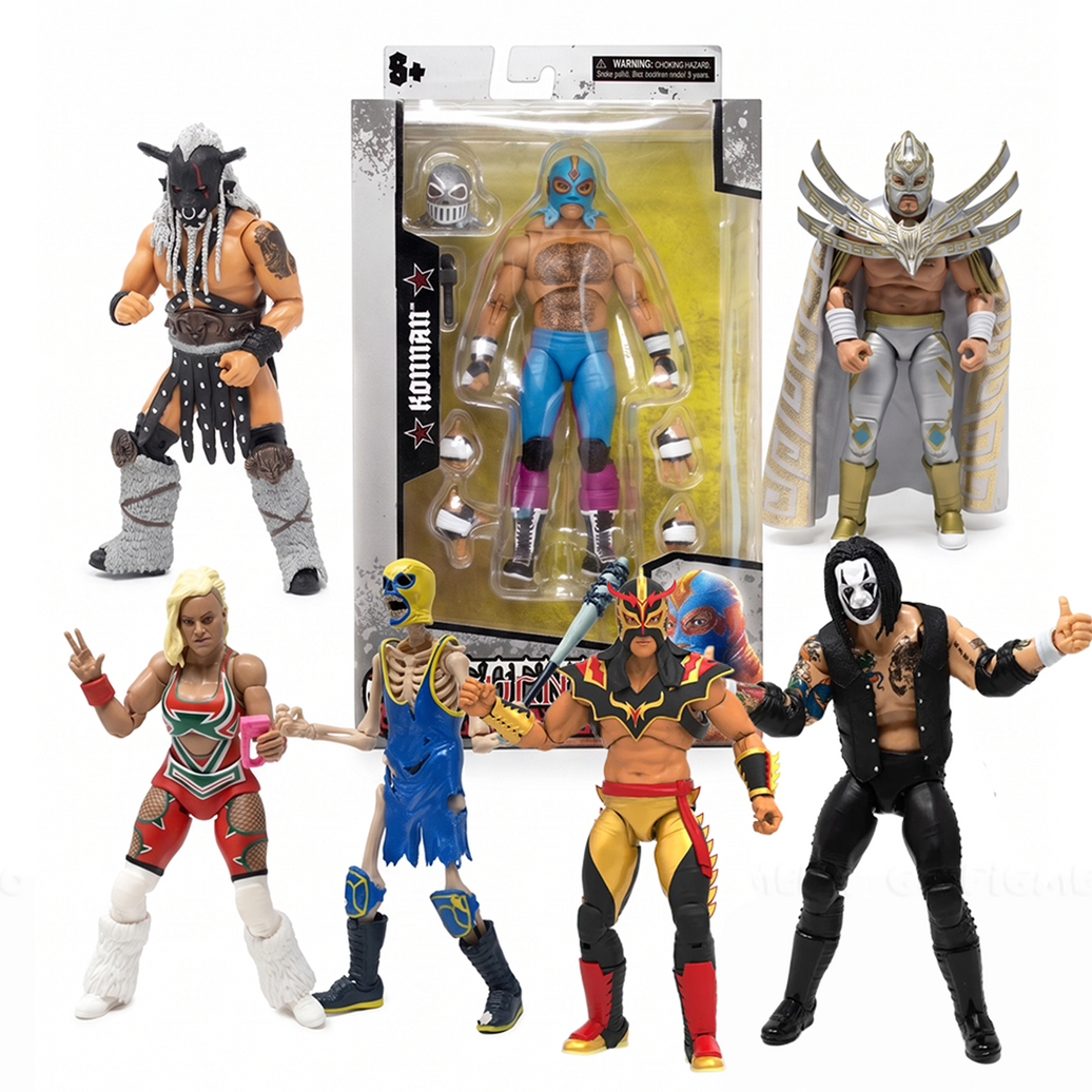 Legends of Lucha Libre U-PICK Luchador 1:12 Scale 6" Action Figures by Go Figment with detailed wrestling characters