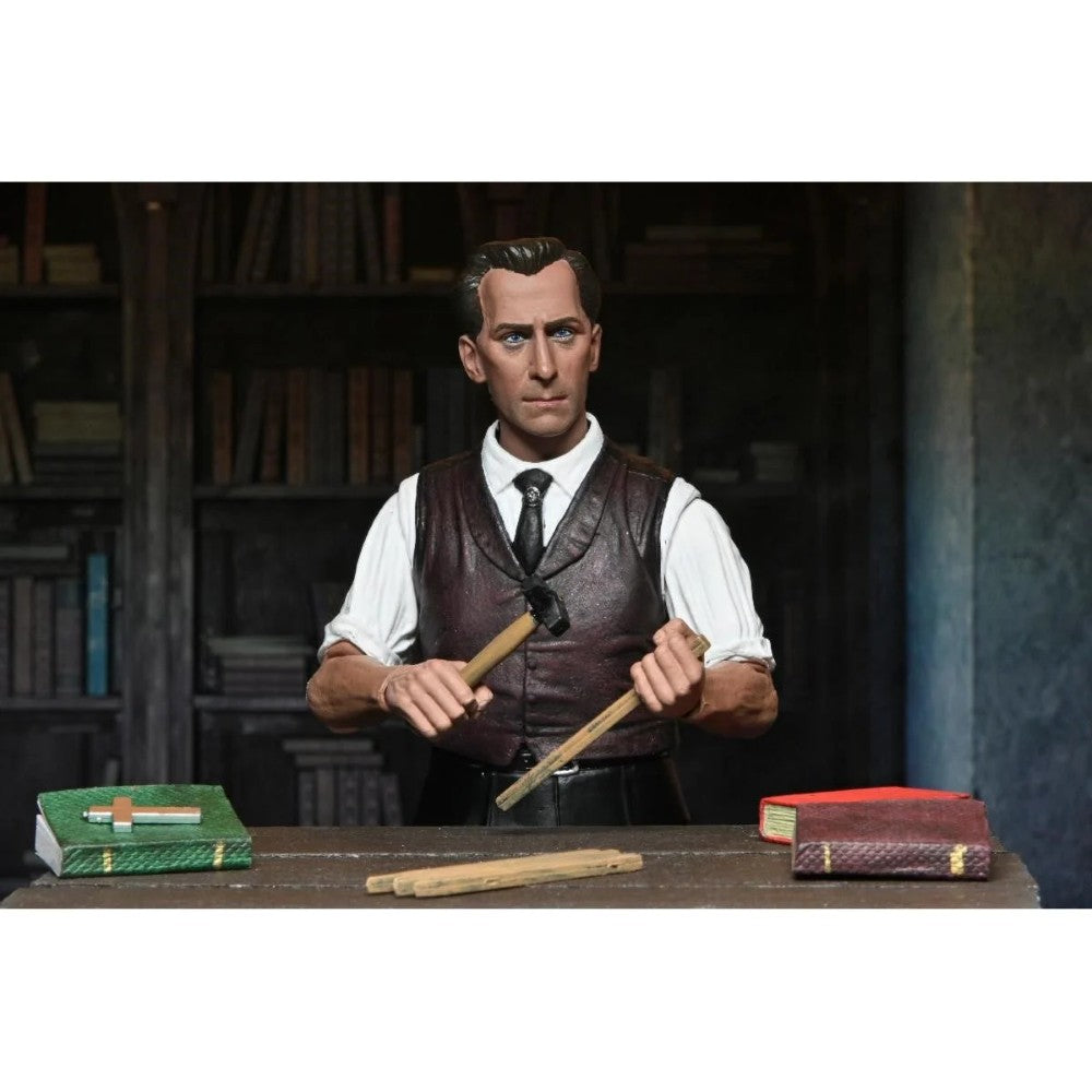 Van Helsing Horror of Dracula Hammer Films Ultimate Action Figure NECA 7” with detailed sculpt and accessories new in box