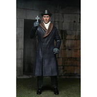 Van Helsing Horror of Dracula Hammer Films Ultimate Action Figure NECA 7” in detailed attire with cross accessory new in box