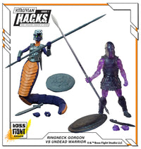 Undead Warrior & Ringneck Gorgon Vitruvian H.A.C.K.S. Eternal Struggle 2-Pack Action Figures by Boss Fight Studio Llc with weapons and shields.