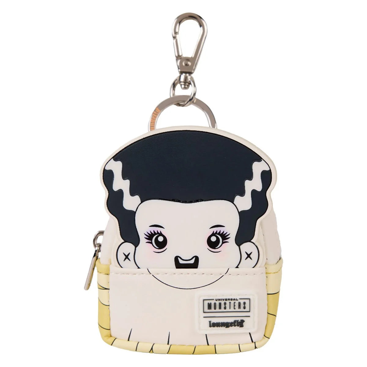 Universal Monsters U-PICK Loungefly Mini-Backpack Mystery Box Bag Charm Key Chain featuring a cute Bride of Frankenstein design
